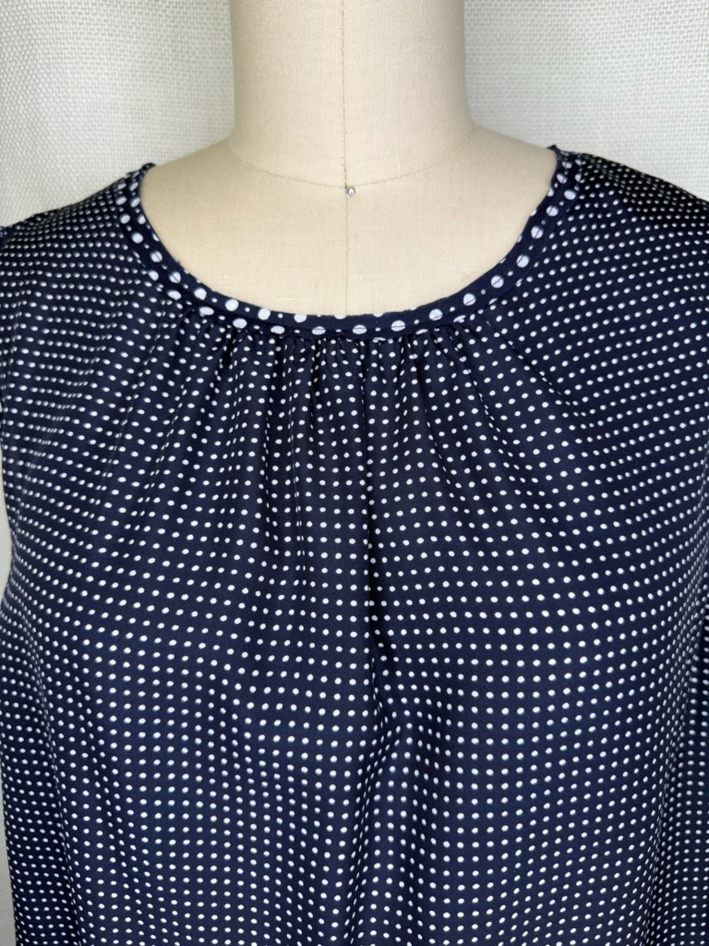 Jones New York 2-Piece Set Size 8 Navy Striped Blazer & Polka Dot Top Chic Prep - Picture 6 of 13